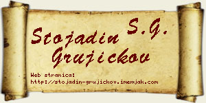 Stojadin Grujičkov vizit kartica
